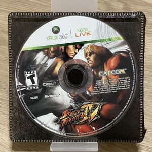 Street Fighter IV XBOX 360 LIVE Video Game Disc Capcom T‎ ESRB Rating Digital